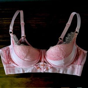 Honey Birdette Belinda Bra and Garter Belt 36D/L NWOT
